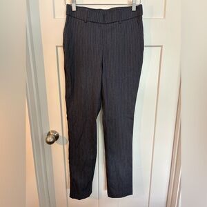 Rafaella Black Dress Pants with Pinstripes